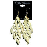 Gold-Tone Metal Chandelier-Earrings #LQE4189