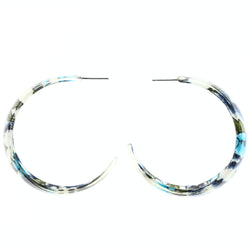 Flower Dangle-Earrings White & Multi Colored #LQE4203
