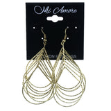 Gold-Tone Metal Dangle-Earrings #LQE4292