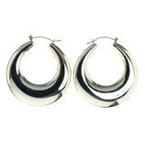 Gold-Tone Acrylic Hoop-Earrings #LQE4301