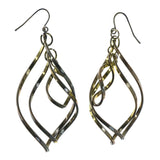 Gold-Tone Metal Dangle-Earrings #LQE4359