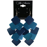 Textured Chandelier-Earrings Blue Color  #LQE4380