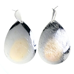 Silver-Tone & Gold-Tone Colored Metal Drop-Dangle-Earrings #LQE4394