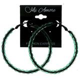Mi Amore Hoop-Earrings Black/Green