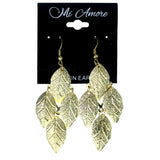 Leaf Chandelier-Earrings Gold-Tone Color  #LQE4429