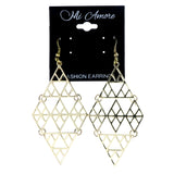 Gold-Tone Metal Dangle-Earrings #LQE4437