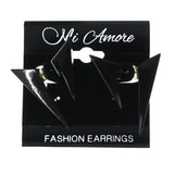 Black Metal Dangle-Earrings #LQE4513