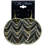 Mi Amore Glitter Dangle-Earrings Multicolor/Gold-Tone