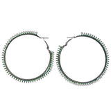 Mi Amore Hoop-Earrings Black/Green