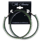 Mi Amore Hoop-Earrings Black/Green