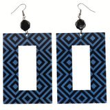 Mi Amore Dangle-Earrings Black/Blue