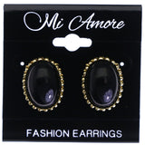 Mi Amore Stud-Earrings Black/Gold-Tone