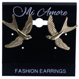 Mi Amore Bird Stud-Earrings Gold-Tone