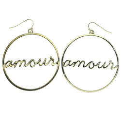 Mi Amore Amour Dangle-Earrings Gold-Tone