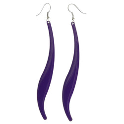 Mi Amore Dangle-Earrings Purple/Silver-Tone