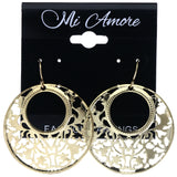 Mi Amore Filigree Dangle-Earrings Gold-Tone