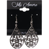 Mi Amore Filigree Dangle-Earrings Silver-Tone