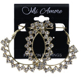 Mi Amore Hoop-Earrings Silver-Tone/Gold-Tone