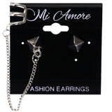 Mi Amore Spike Stud-Earrings Silver-Tone