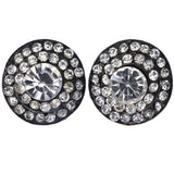 Mi Amore Stud-Earrings Silver-Tone/Black