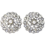 Mi Amore Stud-Earrings Silver-Tone/White