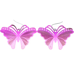 Mi Amore Butterfly Ombre Dangle-Earrings Pink