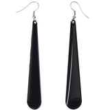 Mi Amore Dangle-Earrings Black/Silver-Tone