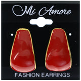 Mi Amore Dangle-Earrings Red/Gold-Tone