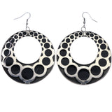 Mi Amore Dangle-Earrings Black/Silver-Tone