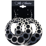 Mi Amore Dangle-Earrings Black/Silver-Tone