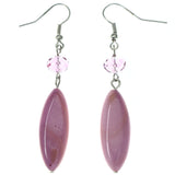 Mi Amore Dangle-Earrings Pink/Silver-Tone