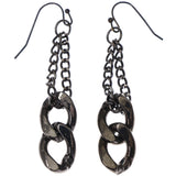 Mi Amore Chain Dangle-Earrings Silver-Tone