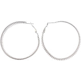 Mi Amore Hoop-Earrings Silver-Tone