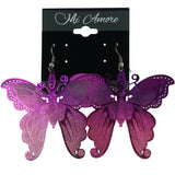 Mi Amore Butterfly Ombre Dangle-Earrings Pink & Purple