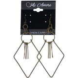 Mi Amore Antiqued Dangle-Earrings Gold-Tone