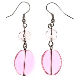 Mi Amore Dangle-Earrings Pink/Clear