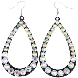 Mi Amore AB Finish Dangle-Earrings Multicolor/Black