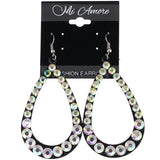 Mi Amore AB Finish Dangle-Earrings Multicolor/Black