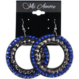 Mi Amore Dangle-Earrings Black/Blue