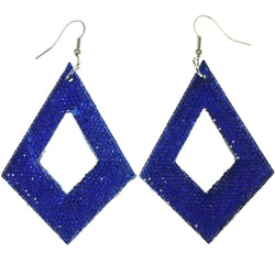 Mi Amore Dangle-Earrings Blue/Silver-Tone