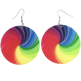 Mi Amore Rainbow Dangle-Earrings Multicolor/Silver-Tone