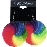 Mi Amore Rainbow Dangle-Earrings Multicolor/Silver-Tone