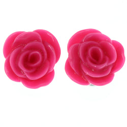 Mi Amore Rose Stud-Earrings Pink