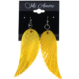Mi Amore Angel Wings Dangle-Earrings Yellow