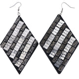 Mi Amore Dangle-Earrings Silver-Tone/Black