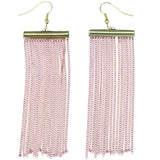 Mi Amore Dangle-Earrings Pink/Gold-Tone