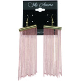 Mi Amore Dangle-Earrings Pink/Gold-Tone