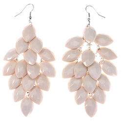 Mi Amore Faceted Chandelier-Earrings Pink