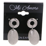 Mi Amore Conservative Drop-Dangle-Earrings Silver-Tone