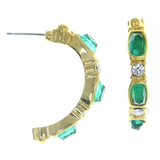 Mi Amore Dangle-Earrings Gold-Tone/Green